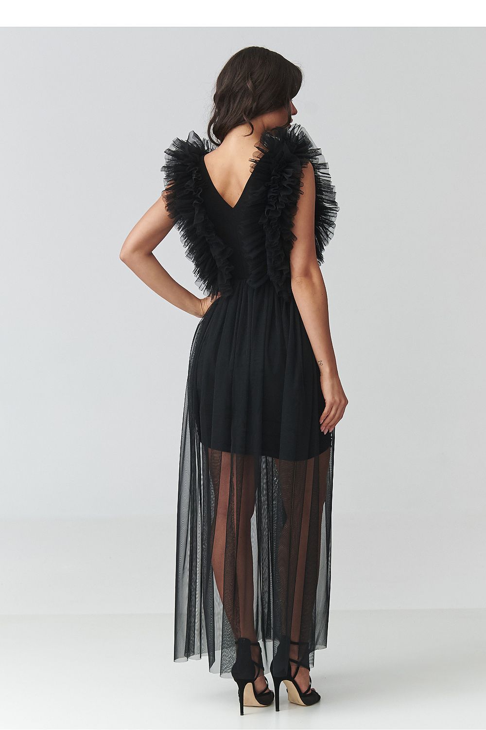 Abendkleid model 228316 Makadamia