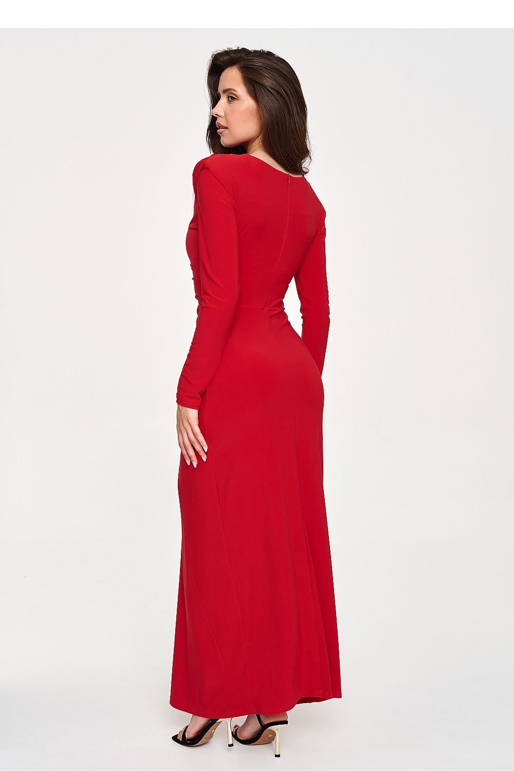 Langes Kleid model 232508 Makadamia