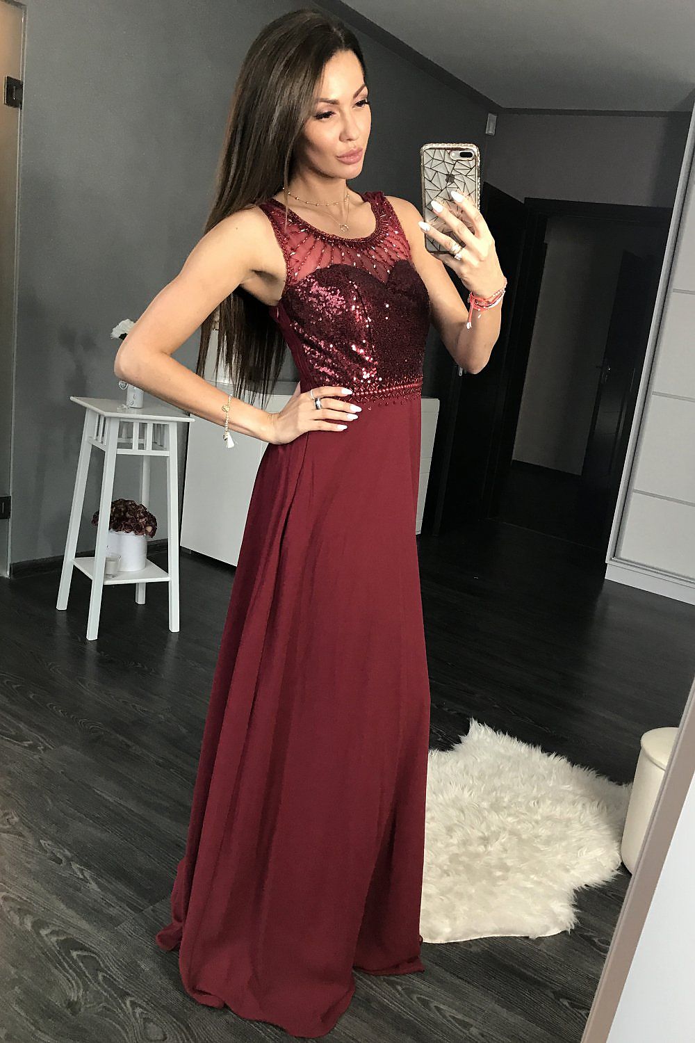 Langes Kleid model 105254 YourNewStyle