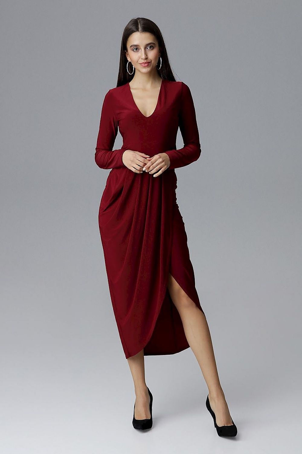 Langes Kleid model 126215 Figl