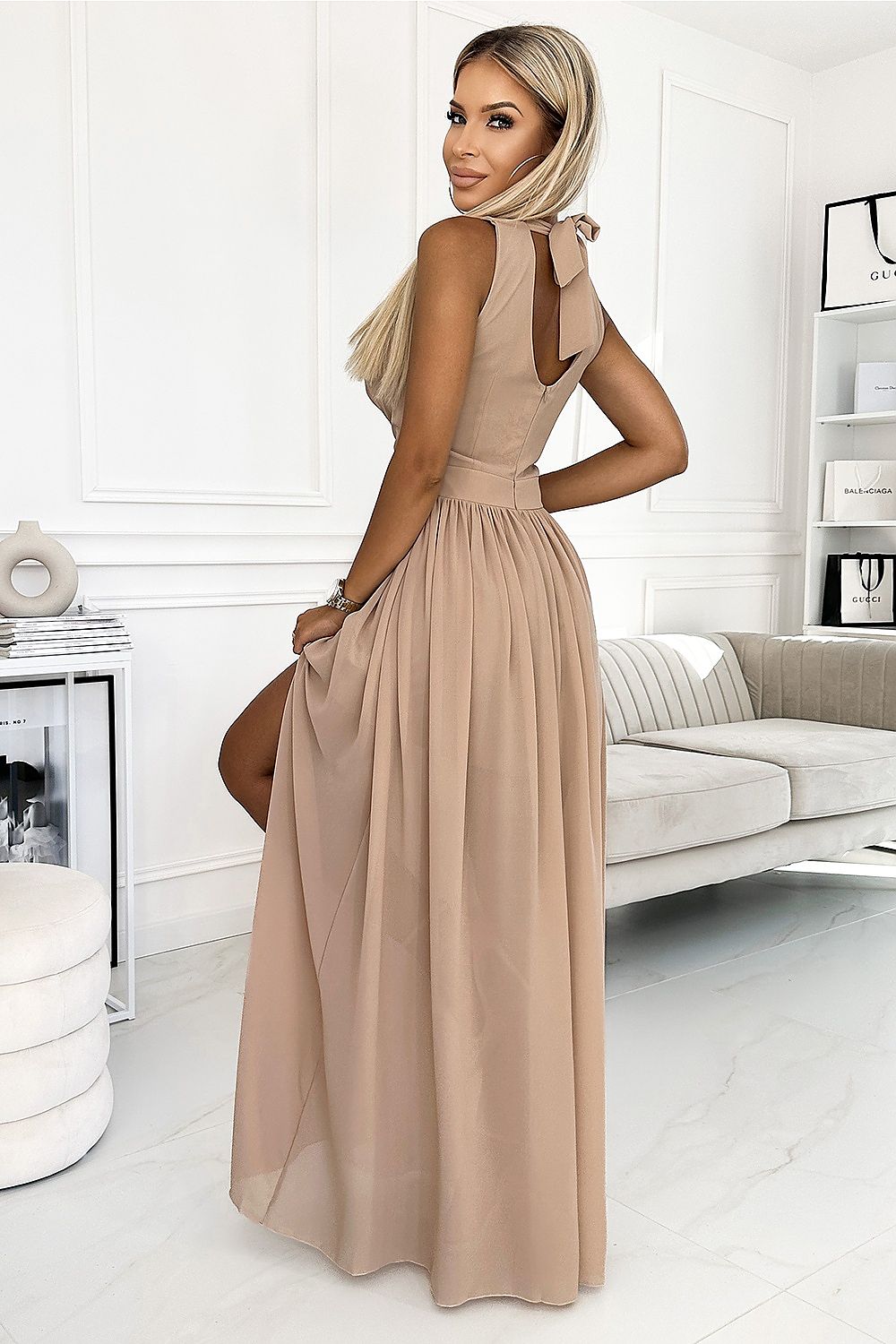 Langes Kleid model 179055 Numoco