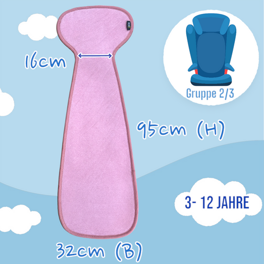 Autositz Sitzauflage Gruppe 2/3 Rosa