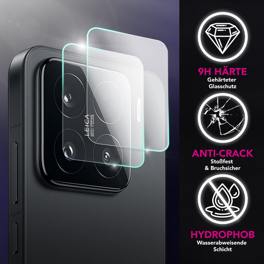 NALIA Focus.X2 MAX Kameraschutz für Xiaomi 15 – 2x Kamera Schutzglas mit 9H Härte, Ultra-Klare Linsen-Abdeckung, Kratzresistent & Fettabweisend, Hüllen-kompatibel, Objektiv-Schutz