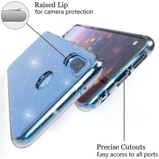 NALIA glitrandi hulstur sem passar við Huawei P20 Lite glitrandi símahulstur