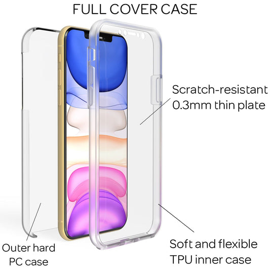 NALIA Phone Case for iPhone 11, Full-Cover Protective Case Cover Bag Bumper