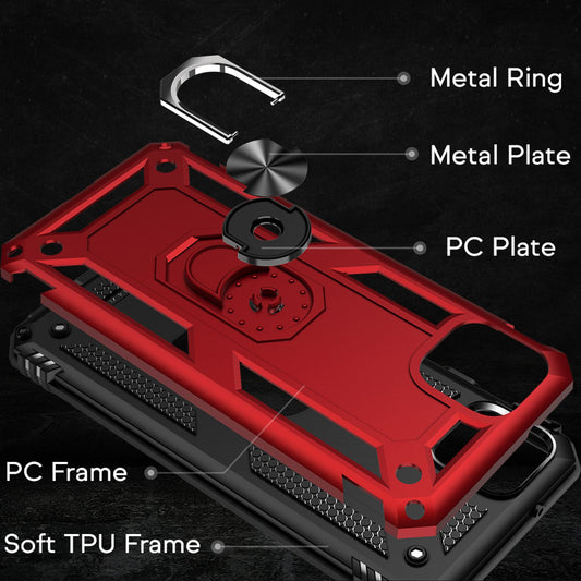 NALIA Ring símahulstur fyrir Google Pixel 4 XL, hulstur með segulfestingu