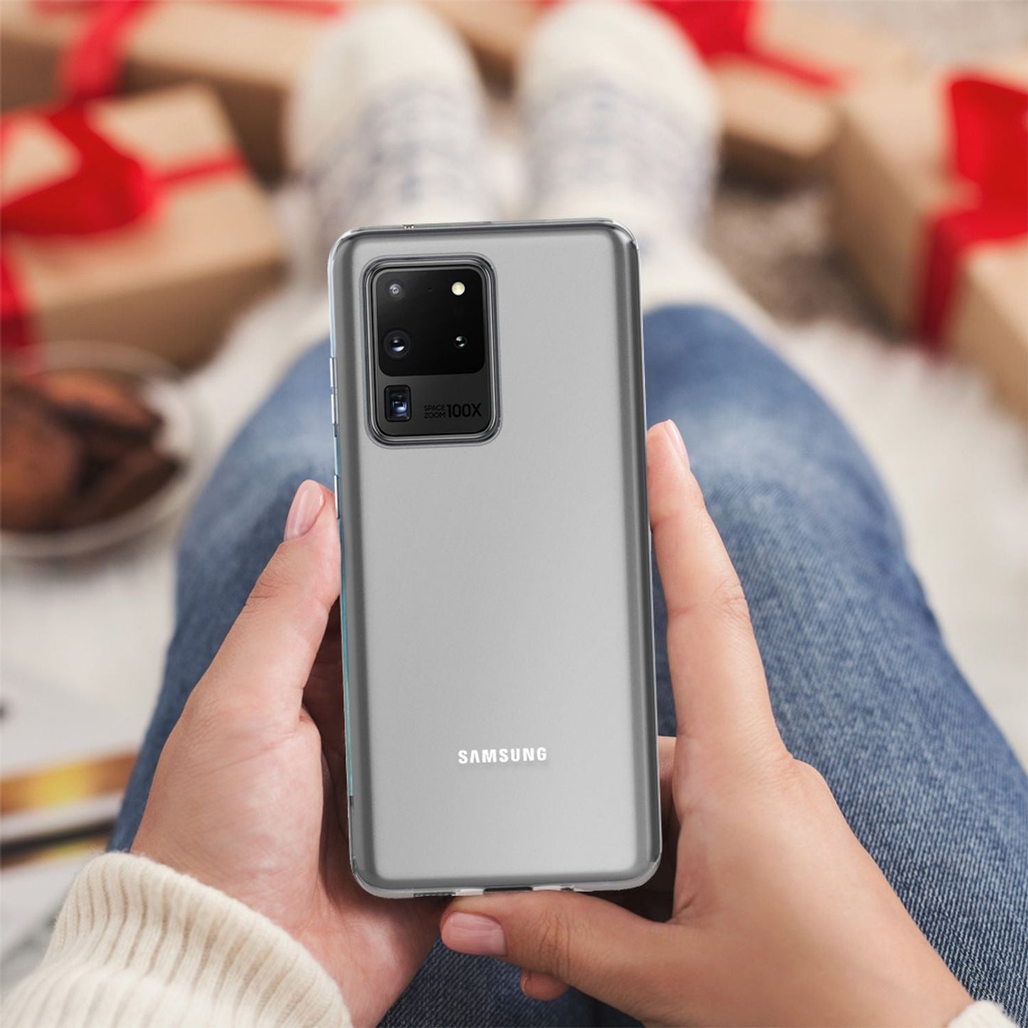 NALIA Phone Case for Samsung Galaxy S20 Ultra, Silicone Protective Case Cover