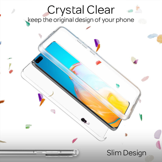 NALIA 360° Phone Case for Huawei P40 Pro, Full Cover Protective Case Bumper