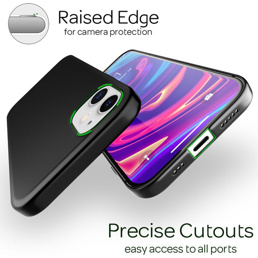 NALIA hart hulstur fyrir iPhone 12/ iPhone 12 Pro, þunnt hulstur fyrir farsíma