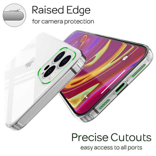 NALIA Phone Case for iPhone 12 Pro Max, Hard Cover & Silicone Bumper Protective Case