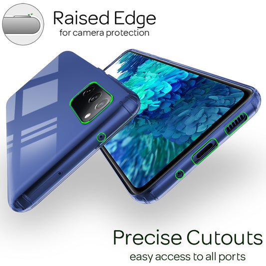 NALIA Clear Protective Case for Samsung Galaxy S20 FE, Hard Case Clear Phone Cover