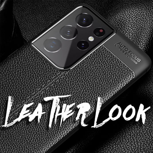 NALIA Design símahulstur fyrir Samsung Galaxy S21 Ultra, leðurlíkt hulstur