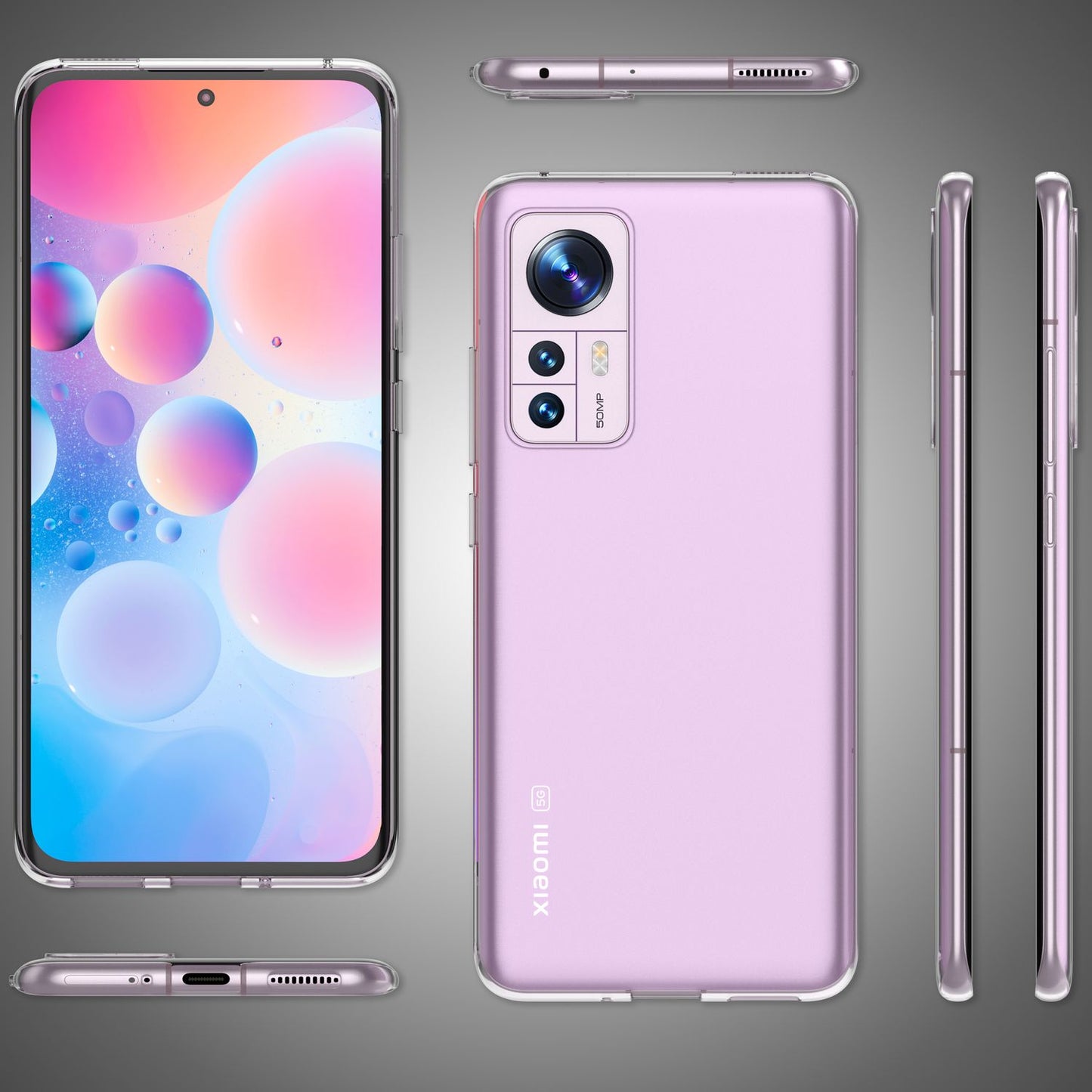 Glært sílikonhulstur fyrir Xiaomi 12/ Xiaomi 12X - Sílikon símahulstur