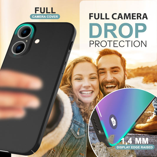 NALIA Ultra Thin Hard Case for iPhone 16 Plus, Lightweight Slim 0.5mm Phone Case, Non-Slip Protective Case