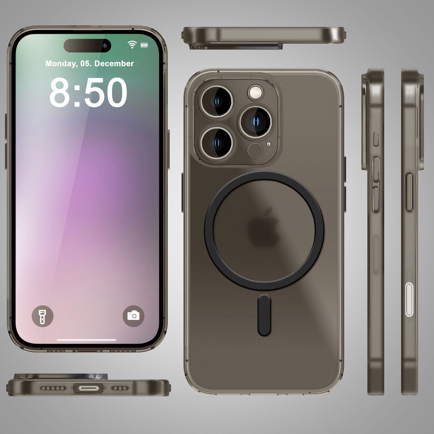 NALIA Extrem Dünne MagSafe Hülle für iPhone 16 Pro, 0,3mm Ultra Schlanke Schutzhülle, Handyhülle Slim