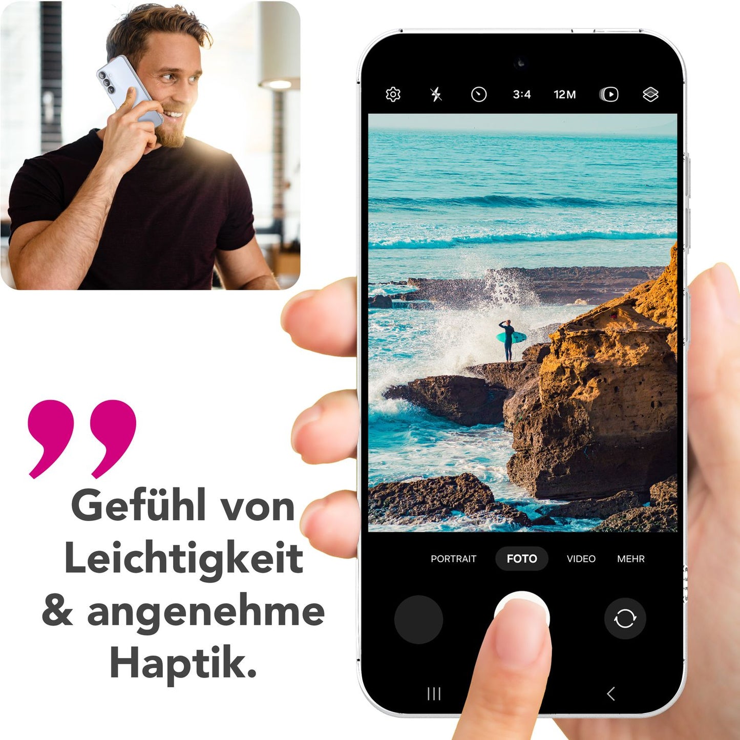 NALIA AirFlex hulstur fyrir Samsung Galaxy S25, kristaltært sílikonhulstur með gulunarvörn, sveigjanlegt og endingargott TPU verndarhulstur, þunnt gegnsætt og sterkt símahulstur