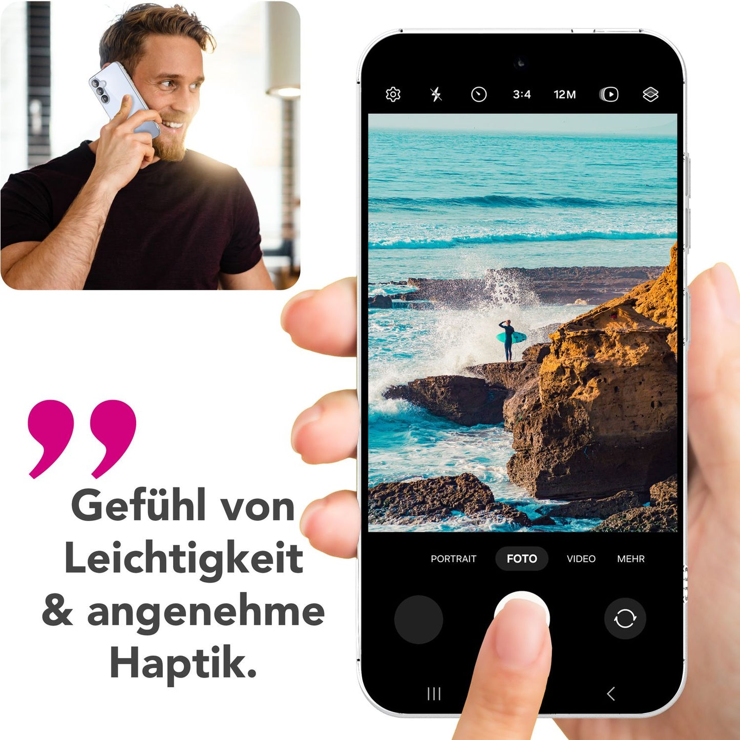 NALIA Blyss hulstur fyrir Samsung Galaxy S25 Plus, gegnsætt símahulstur, gegnsætt rispuþolið bakhlið og höggdeyfandi sílikonrammi, gegnsætt hulstur með gulnunarvörn.