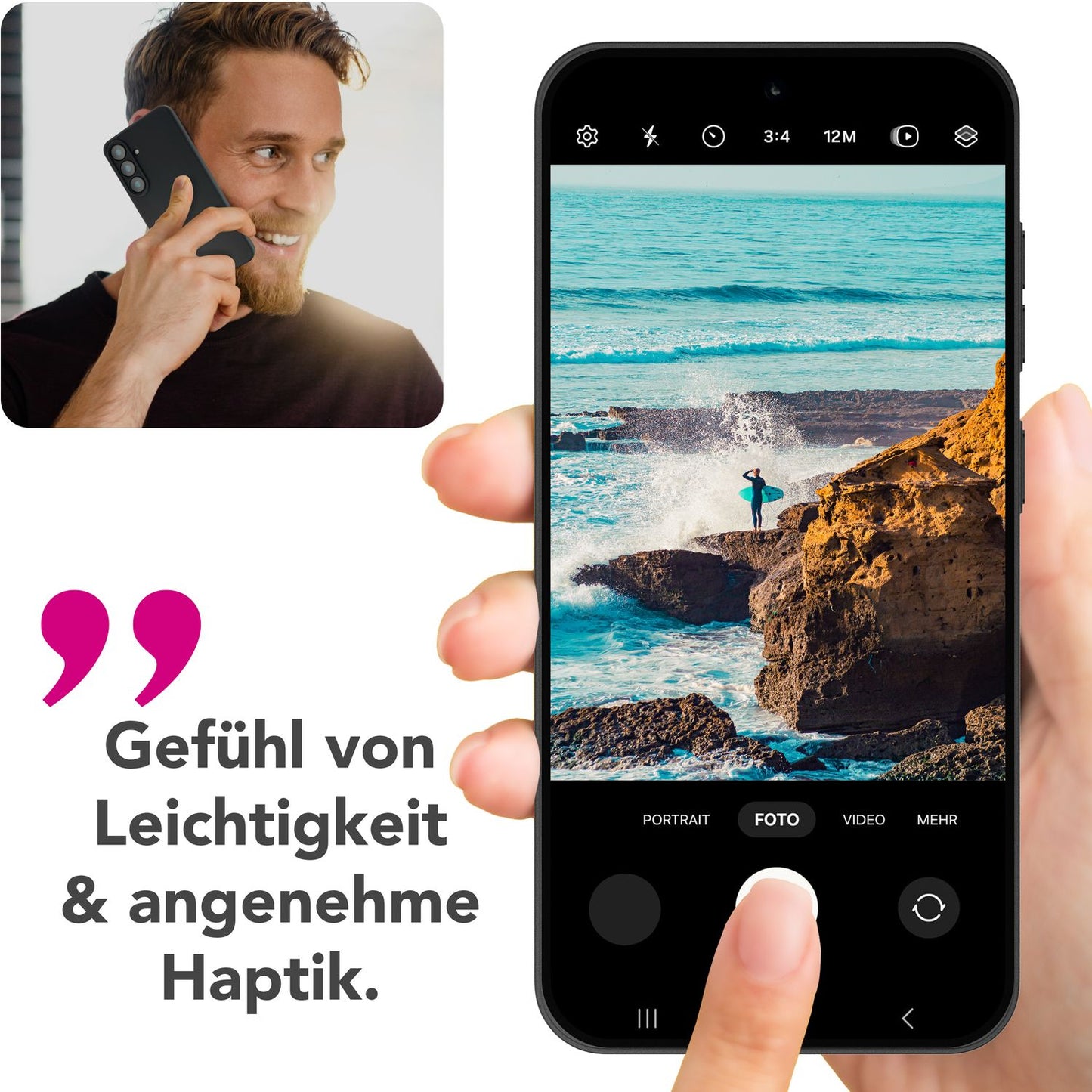 NALIA Strider Case for Samsung Galaxy S25 Plus, Black Silicone Case, Slim Matte Phone Case with Raised Camera and Button Protection, Flexible and Robust Protective Case