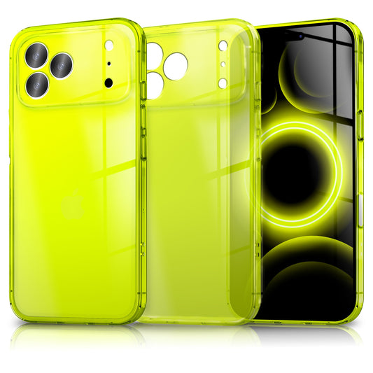 NALIA Vibe Case for Apple iPhone 17 Pro Max (Vibrant Colors) - Neon Brightly Glowing TPU Protective Case, Semi-Transparent & Anti-Yellowing, Flexible, Wireless Phone Case