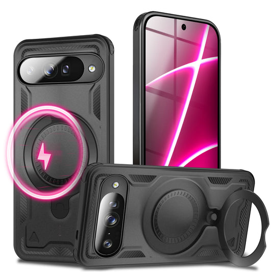 NALIA Hülle Stormguard für Google Pixel 10 (Unzerstörbare Panzerhülle mit MagSafe), Stoßfestes Fallschutz Cover im Military Style, 360° Ring, Outdoor Schutzhülle