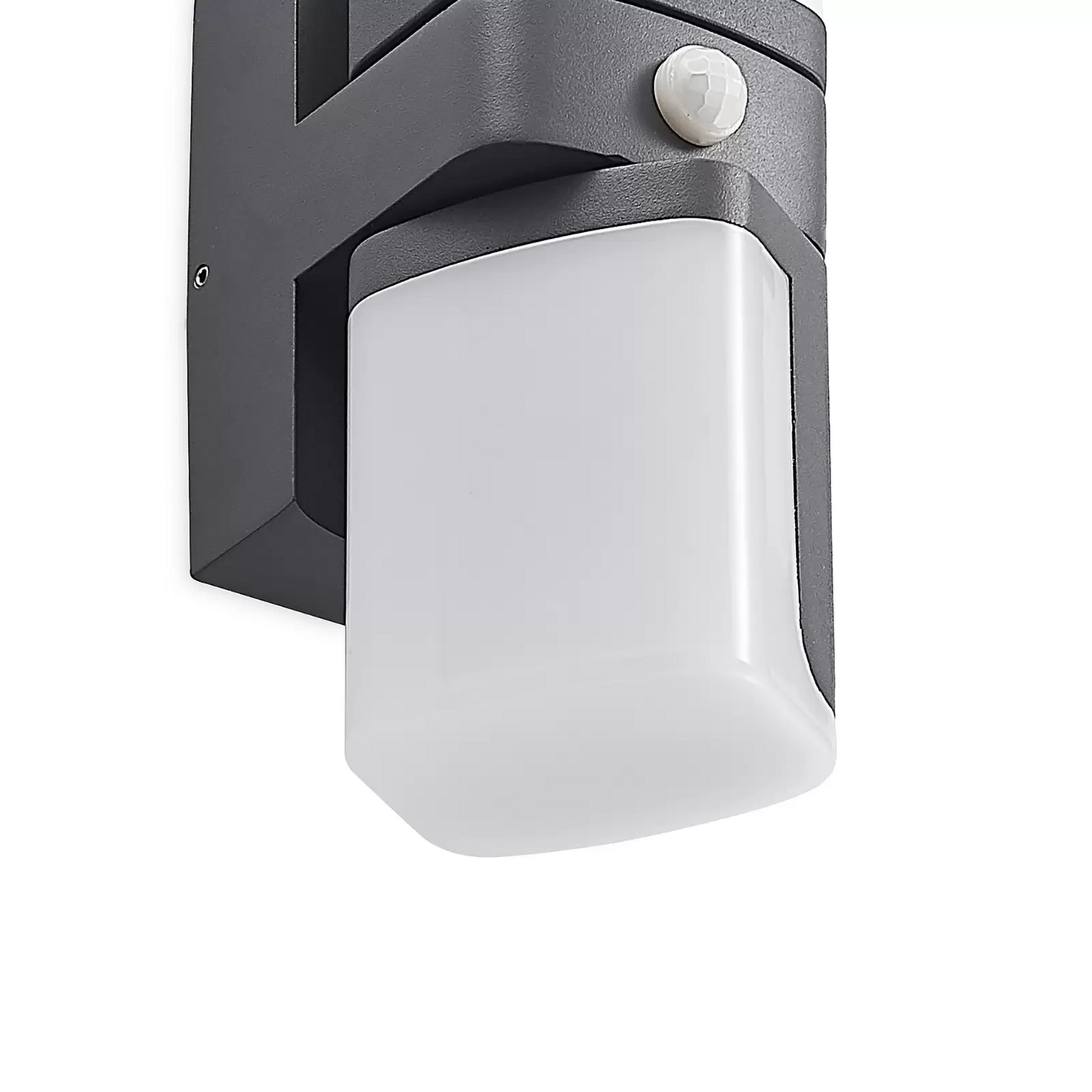 B-grade Lindby Jasiah LED outdoor wall light, wall lamp, rotatable with sensor