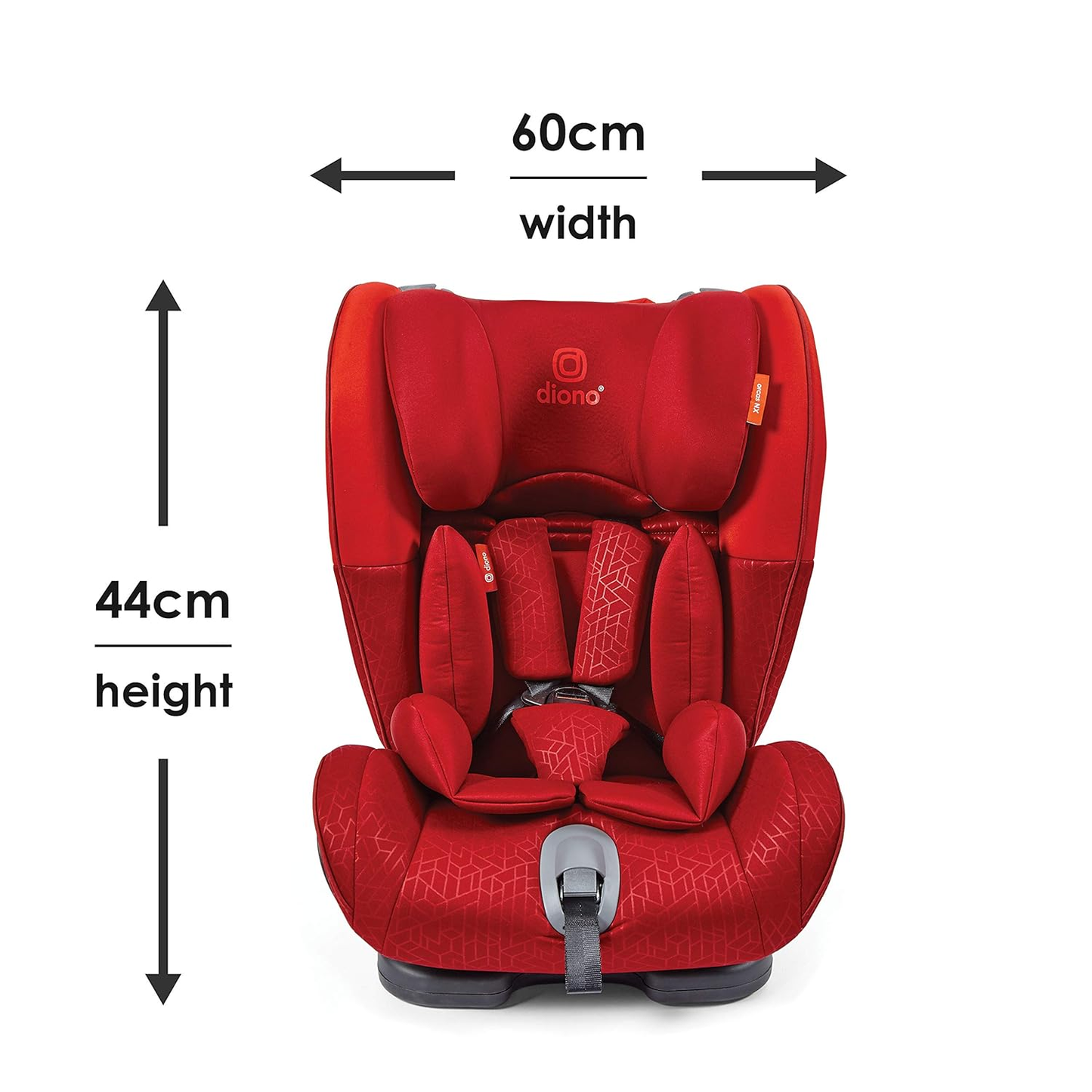 B-flokks fastur bílstóll frá Diono Orcas Nxt, barnabílstóll, flokkur 1/2/3