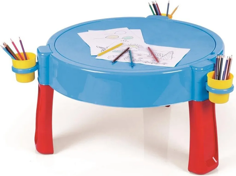 B-Ware Dolu Sand Wassertisch Spieltisch Kinder Gartentisch Kunststoff Blau