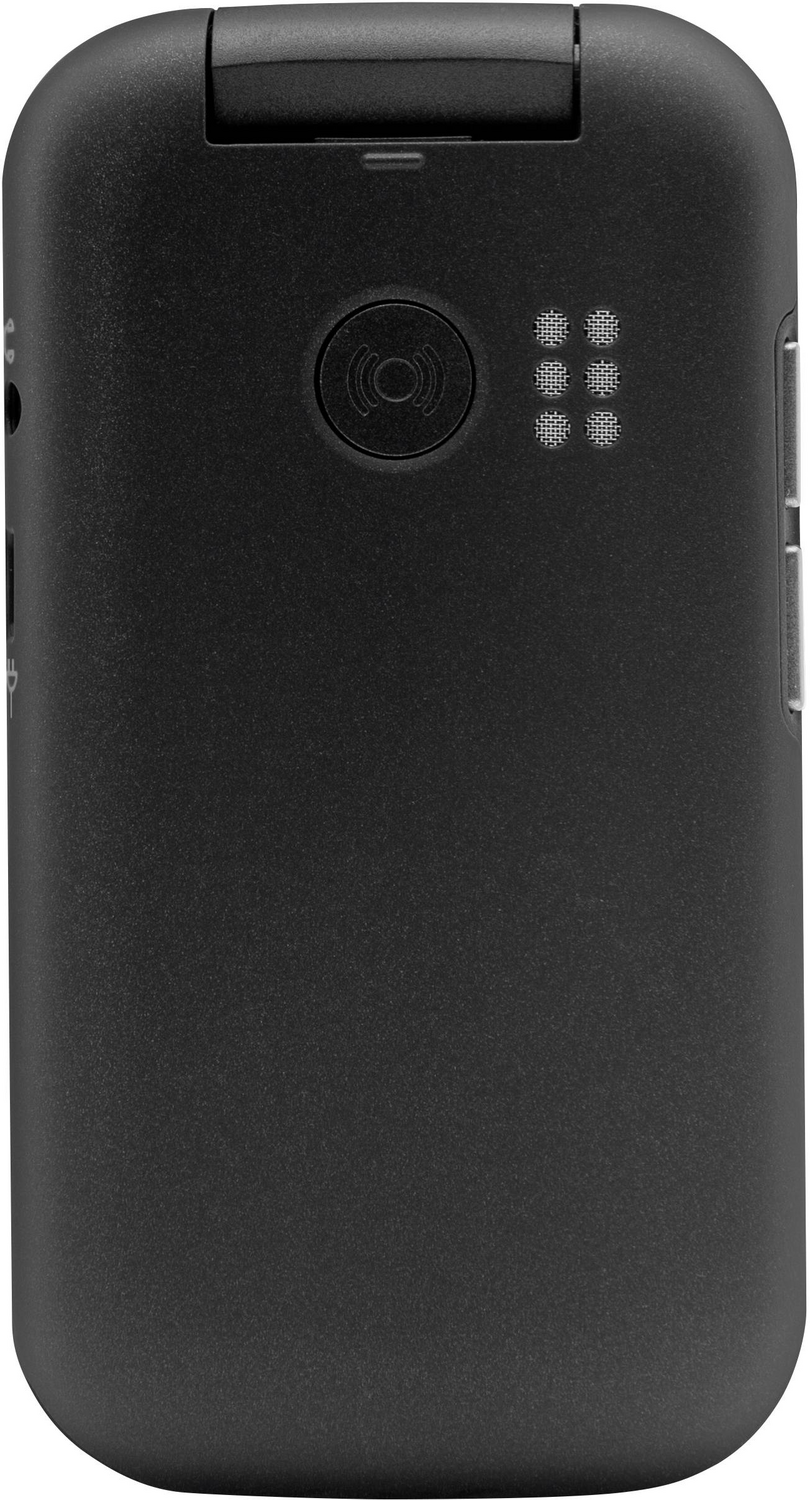 Doro 6040 svartur farsími með stórum hnöppum, myndavélasími, á lager.