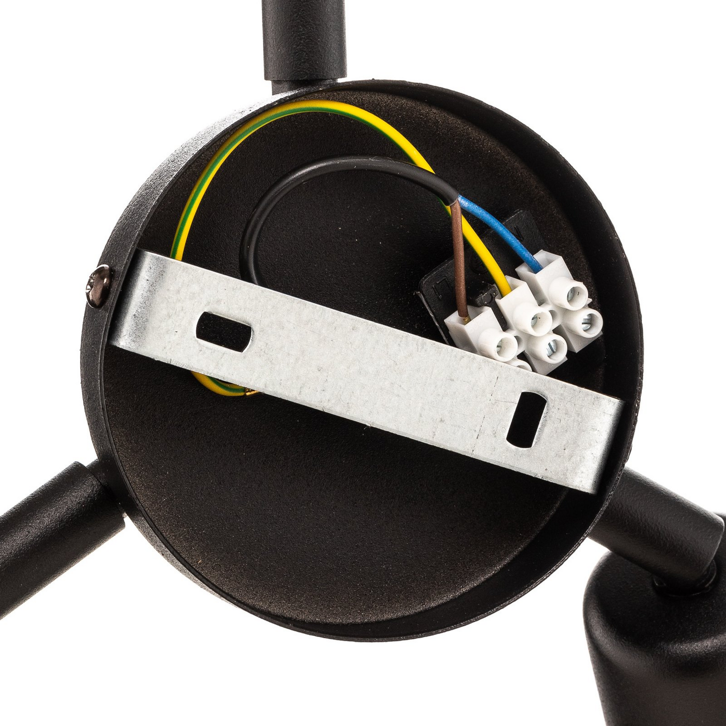 B-flokks Duolla Golden Roller loftlampi með hengiljósi, dökkbláum gulllit, E27 ljósi