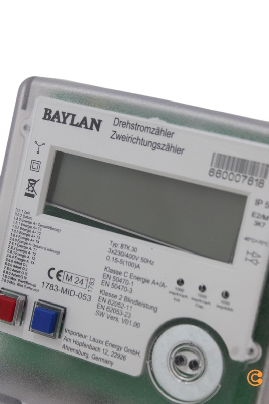 B-lager Counttec Dz1004 Q tvíátta þriggja fasa mælir. Sjá texta/mynd.