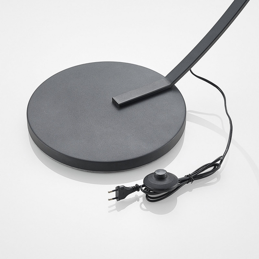 B-grade Lindby Emilienne arc floor lamp, standing lamp, lamp. SEE TEXT/PHOTO