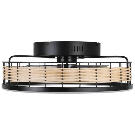 Loftvifta frá Eglo Frana í B-flokki með ljósi, LED-viftu og fjarstýringu.