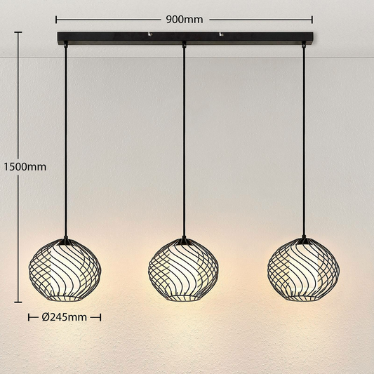 B-stock Lindby Cedrice pendant light hanging light ceiling lamp lamp 3 bulbs E27