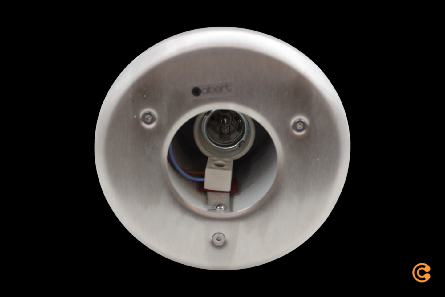 Útilampi Albert Eliminate úr ryðfríu stáli, B-flokks, innfelldur Giosi-loftkastari fyrir úti