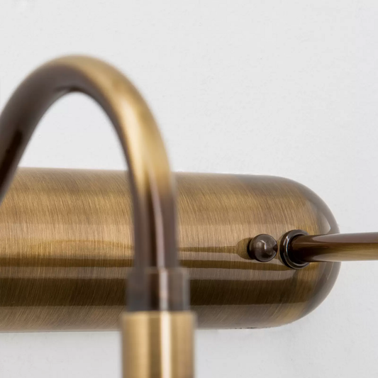 Stillanleg myndalampa í B-flokki, Lariga, fornmessing, 70 cm, loftlampi, ljóskastari