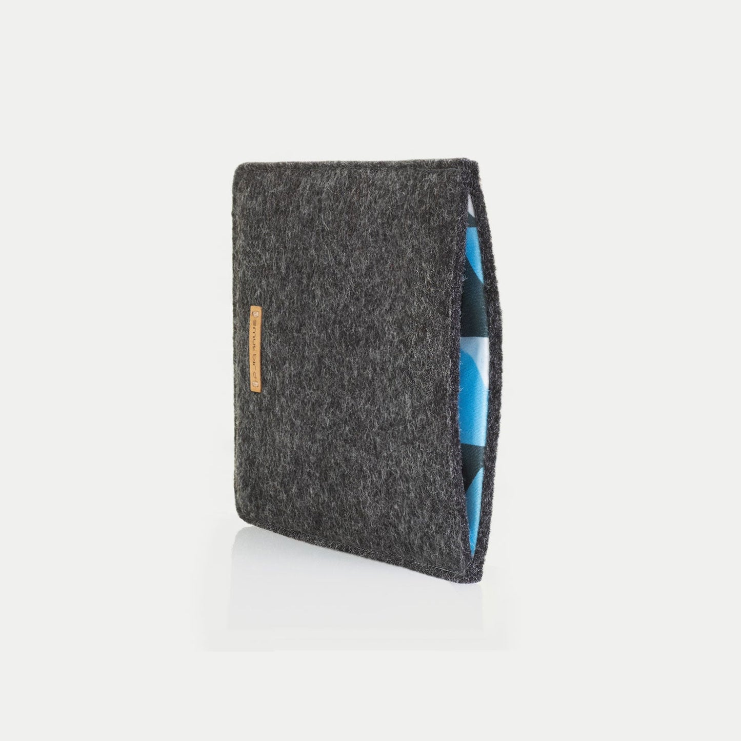 Hülle für Kindle Colorsoft 1. Gen | aus Filz und Bio-Baumwolle | anthrazit - shapes | Modell "LET"