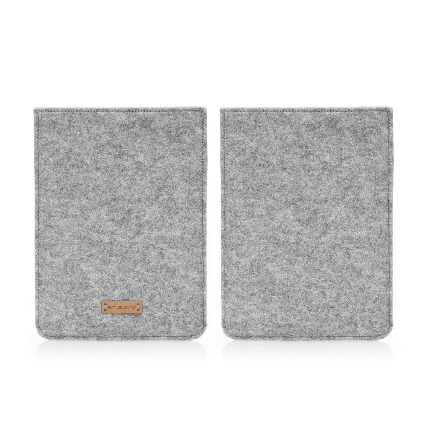 Hülle für Kindle Paperwhite 12. Gen | aus Filz und Bio-Baumwolle | hellgrau - stripes | Modell "LET"
