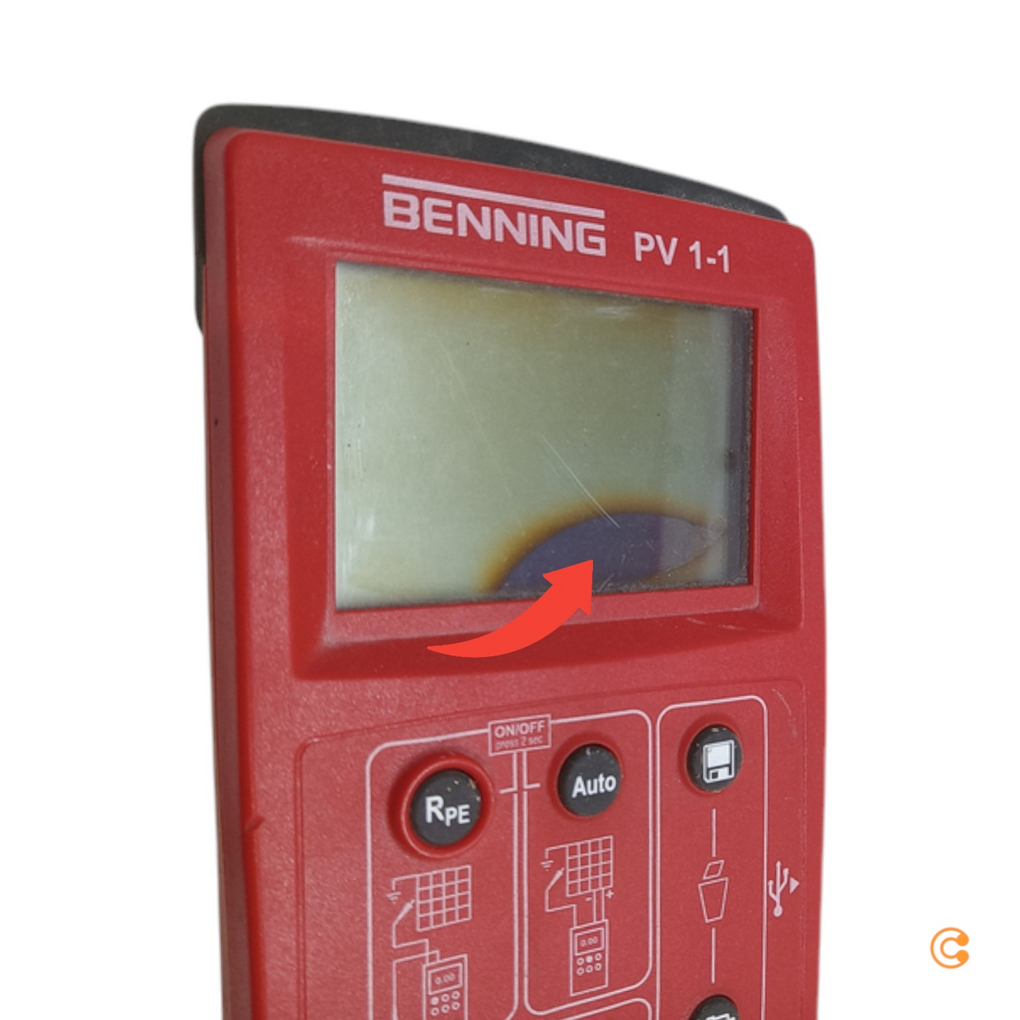 Benning 05042101 uppsetningarprófunarsett, mælitæki, prófunarbúnaður, gallaður