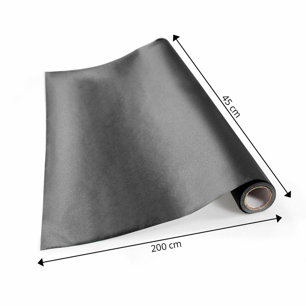 B-grade Hjh Office chalkboard film, memo chalk film, cuttable, 200 x 45 cm, black