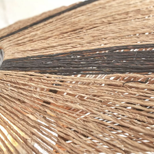 B-flokks Good & Mojo loftlampi, ljósastæði, inniljós, ofið, boho, náttúrulegt