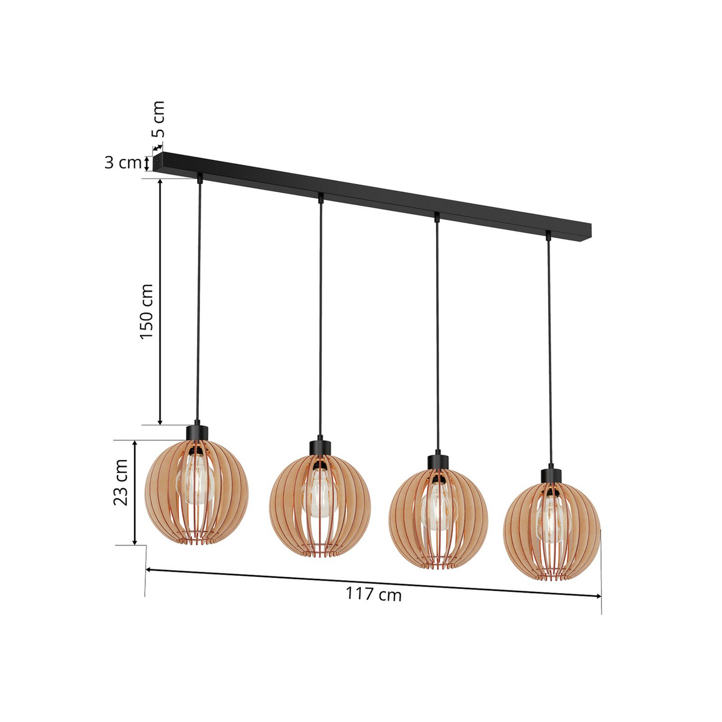 B-flokks Envostar Clay hengiljós, loftlampi, hengilampi, loftljós 910