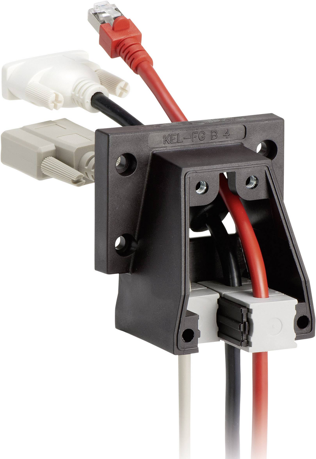 B-grade Icotek Kel Fg B1 cable entry frame, clamp diameter max. 34 mm, polyamide, black, 1 pc.