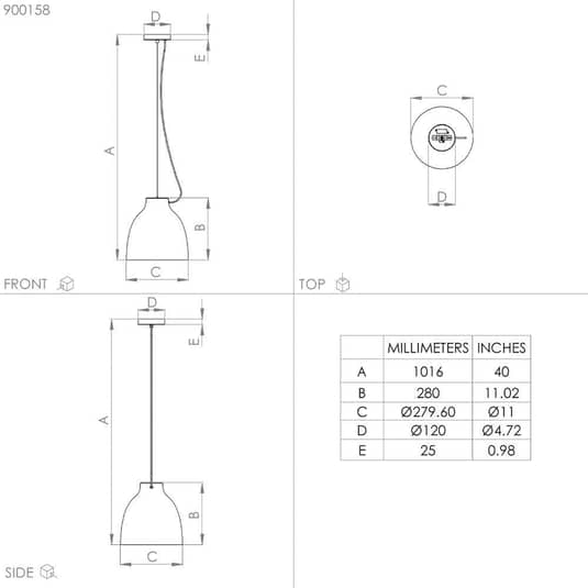 B-flokks Eglo Camasca hengiljós, svart