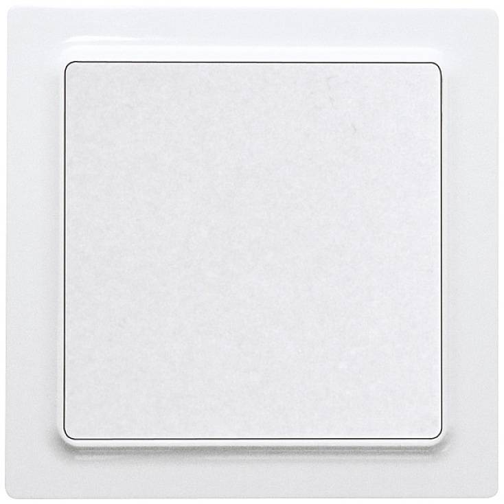 Eltako vipprofi af B-flokki, hvítur, með einum hnappi, glansandi plasti, 250 V AC, 10 A