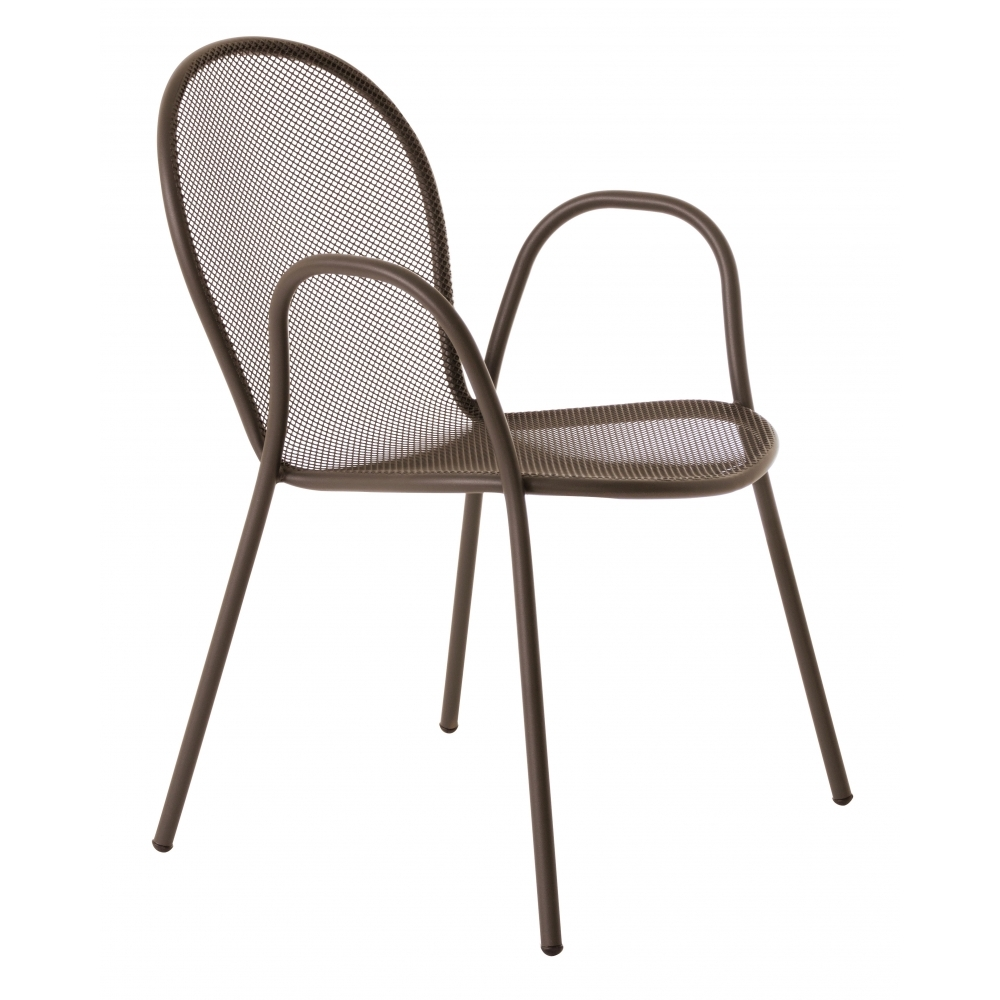 B-flokks Emu Ronda stóll, indverskur brúnn, garðstóll, hægindastóll, setuhúsgögn, útihúsgögn