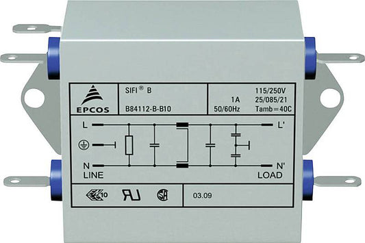B-flokks Epcos B84112 Bb120 truflunardeyfisía, logavarnarefni, 250 V/Ac 20, 14 stykki