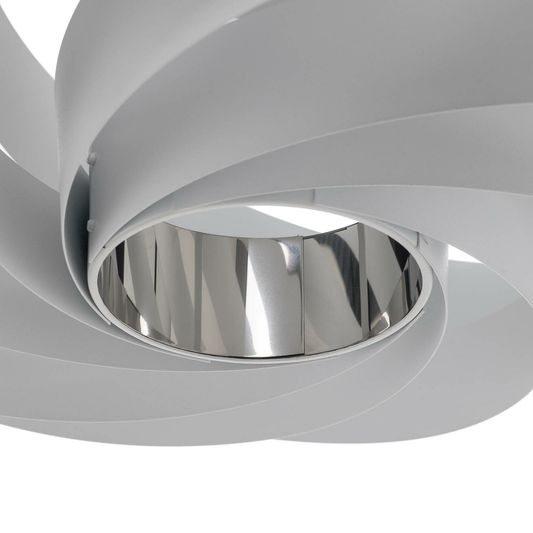 B-grade Euluna ceiling lamp Vento ceiling lamp light E27 steel white ø 50cm