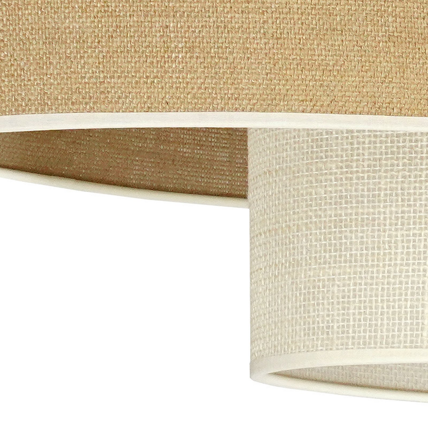 Euluna hengilampi, Boho júta, náttúrulegur brúnn hvítur, lengd 80 cm, lampi