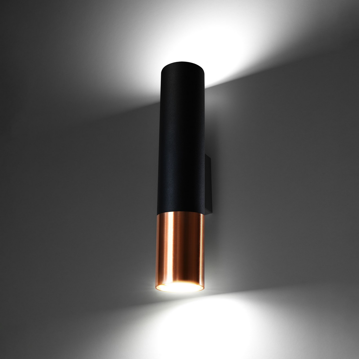 B-grade Euluna Thalassa wall lamp, GU10, black/copper, dimmable, spotlight