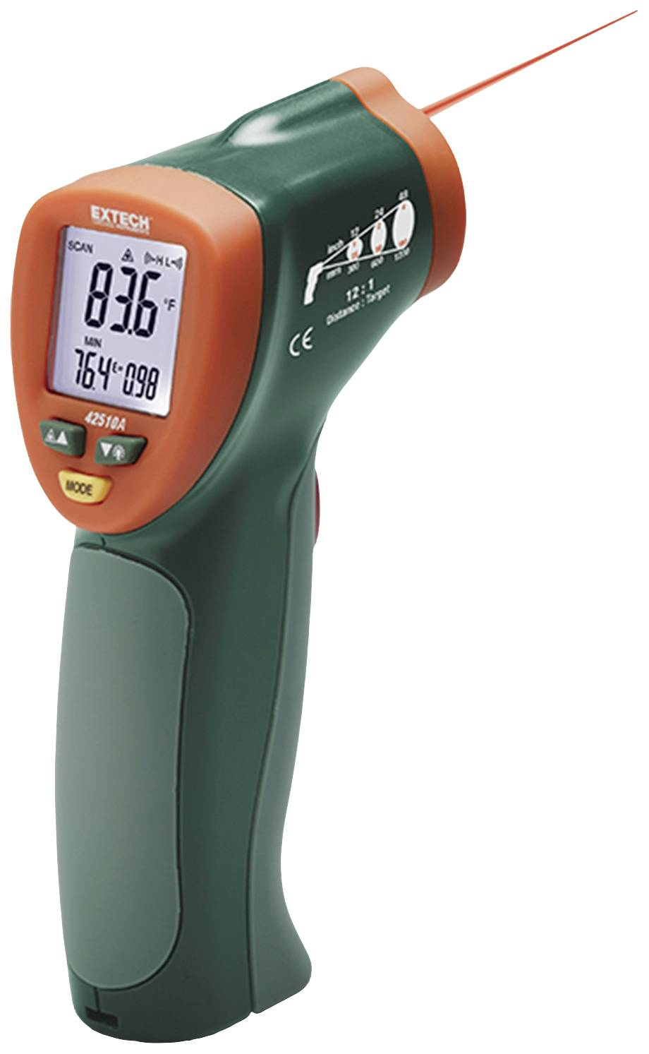 B-Ware Extech 42510 A Mini Ir Thermometer Thermometer Batterie Siehe Text/Foto